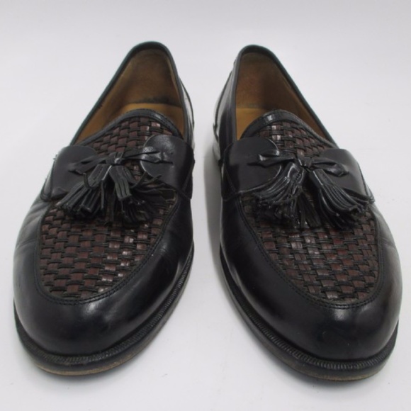Johnston & Murphy Woven Leather Shoes Tassels 8.5